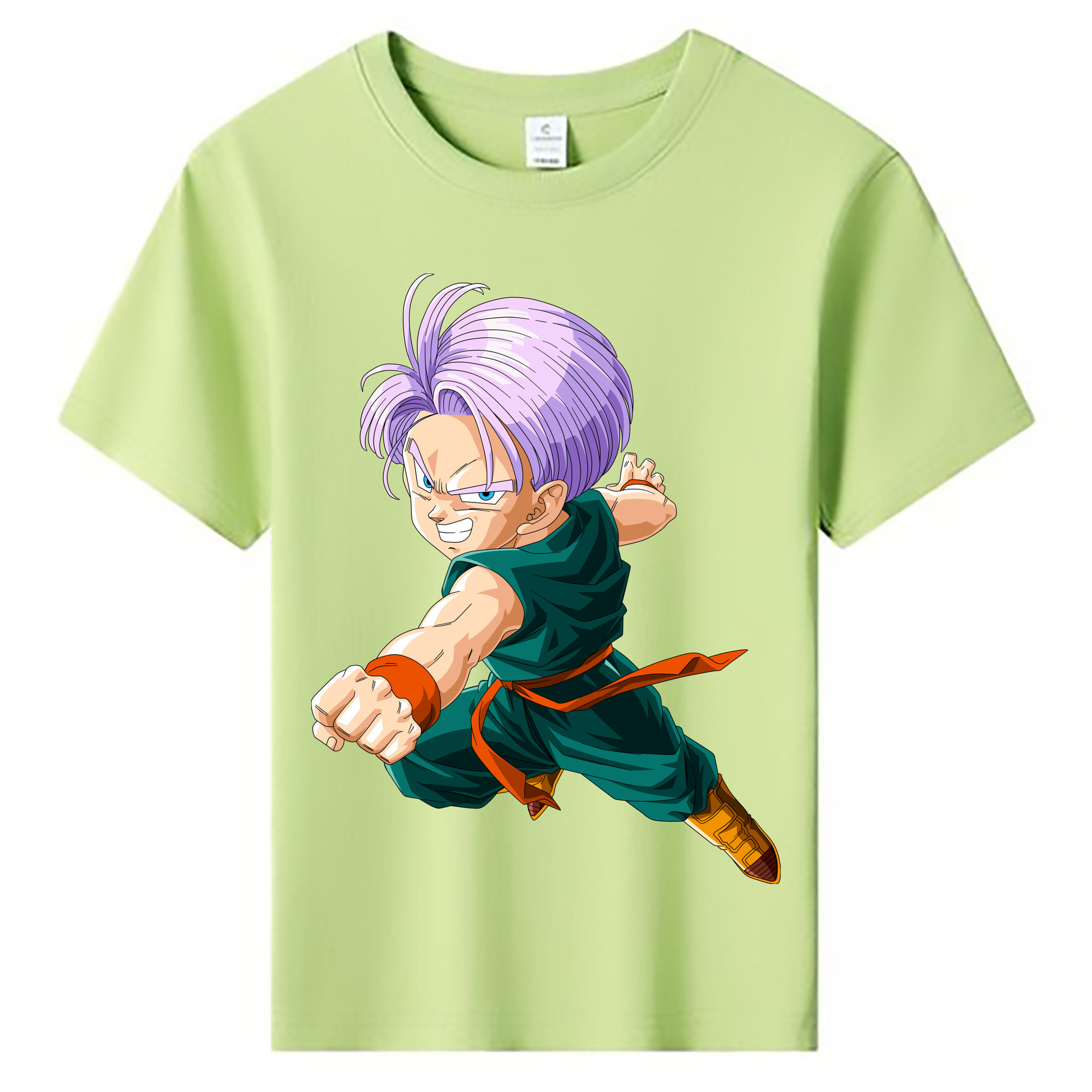 （画像用） ドラゴンボール トランクス（Torankusu）DRAGON BALL Trunks 綿100％キッズTシャツ（フロントプリント）